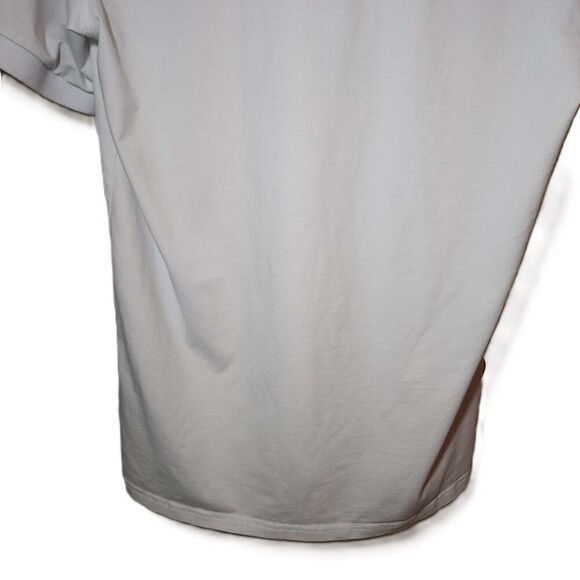 Cotton Stretch white polo Contrasting collar in colorful print Men's small - Picture 12 of 12